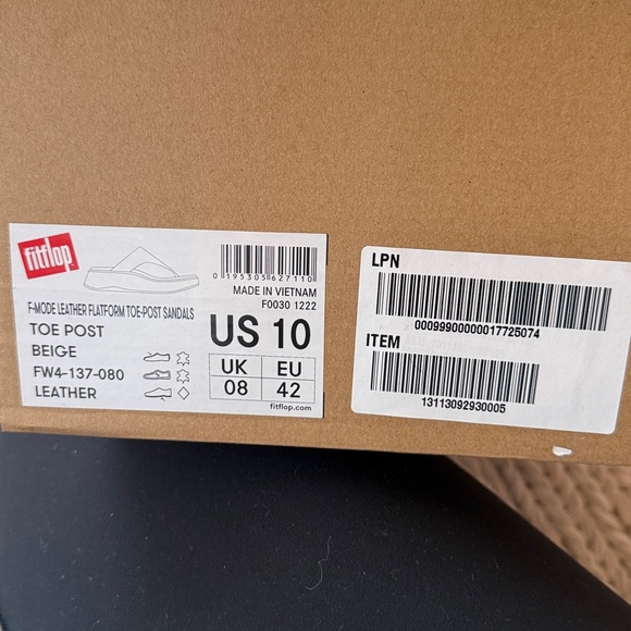 Leather fitflop toe post sandals - Picture 2 of 2